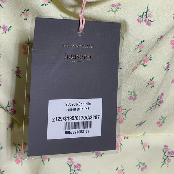 House of CB Daniella Lemon Floral Balcony Corset Dress - Picture 8 of 9